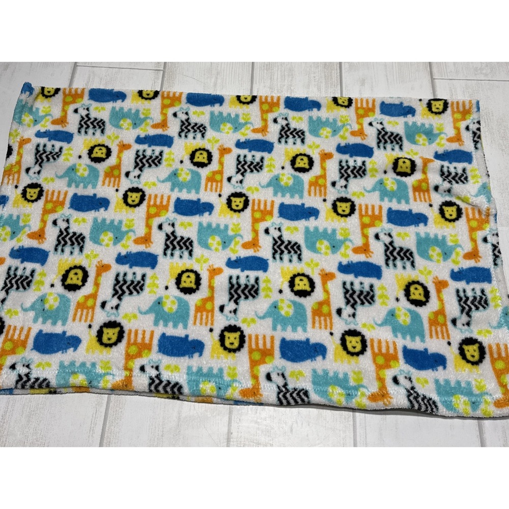 Baby Gear Lion Hippo Giraffe Safari Jungle Blanket baby boy Soft Fleece lovey